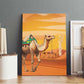 Mauritania Sahara Canvas Wall Art Camel With Map - African Pride