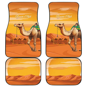 Mauritania Sahara Personalized Car Mats Camel With Map - African Pride