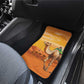 Mauritania Sahara Personalized Car Mats Camel With Map - African Pride