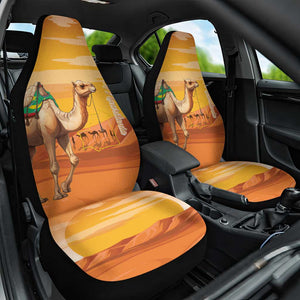 Mauritania Sahara Car Seat Cover Camel With Map - African Pride