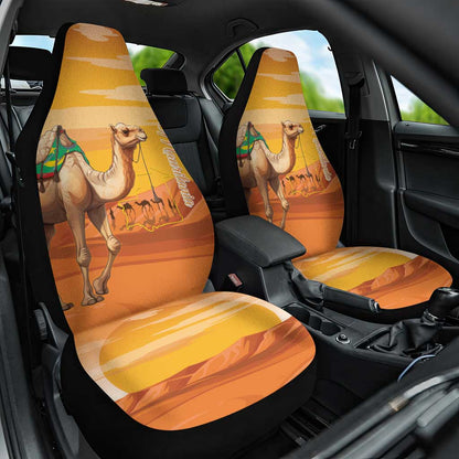 Mauritania Sahara Car Seat Cover Camel With Map - African Pride