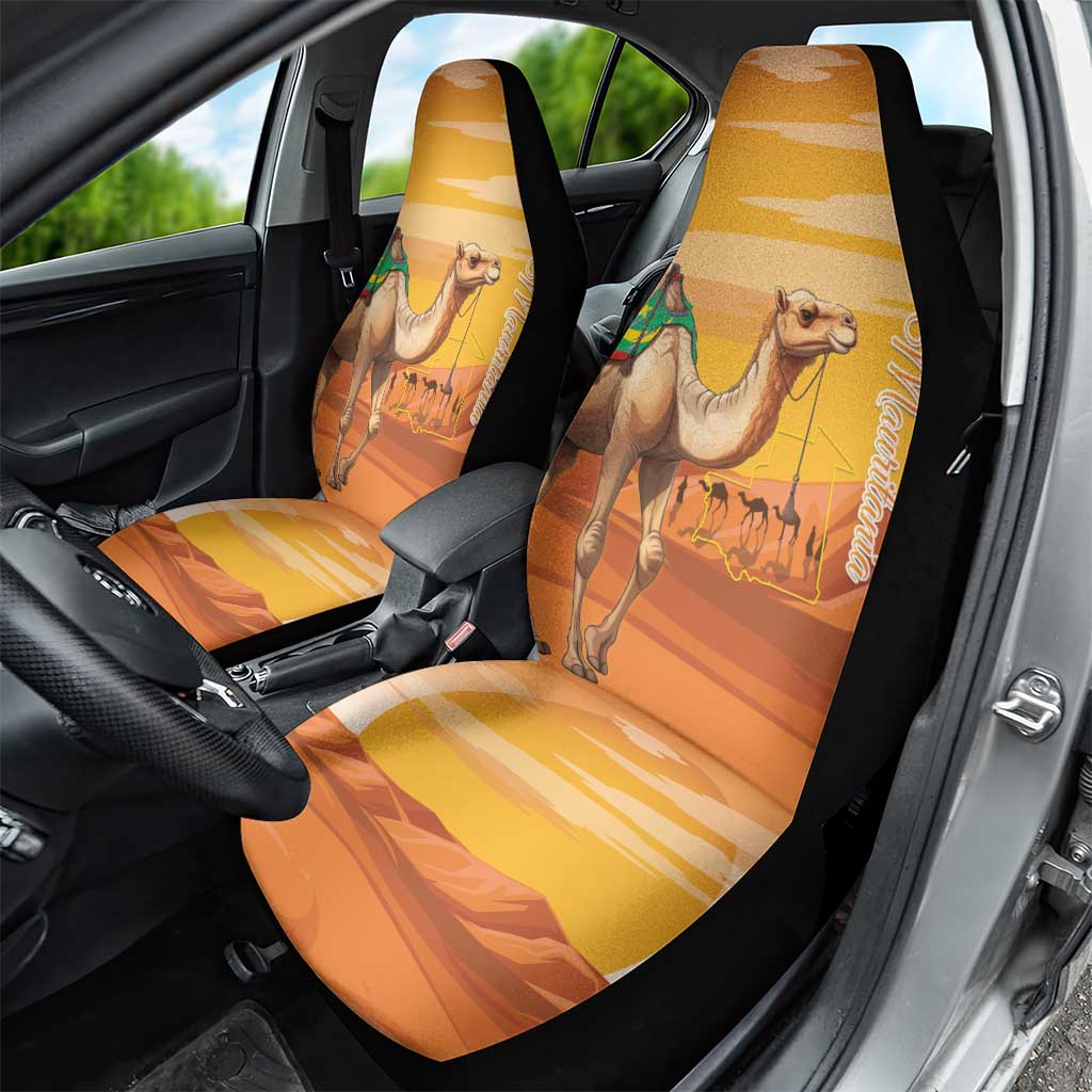 Mauritania Sahara Car Seat Cover Camel With Map - African Pride