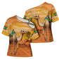 Personalized Mauritania Sahara Cross Shoulder Shirt Camel With Map
