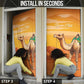 Personalized Mauritania Sahara Door Cover Camel With Map