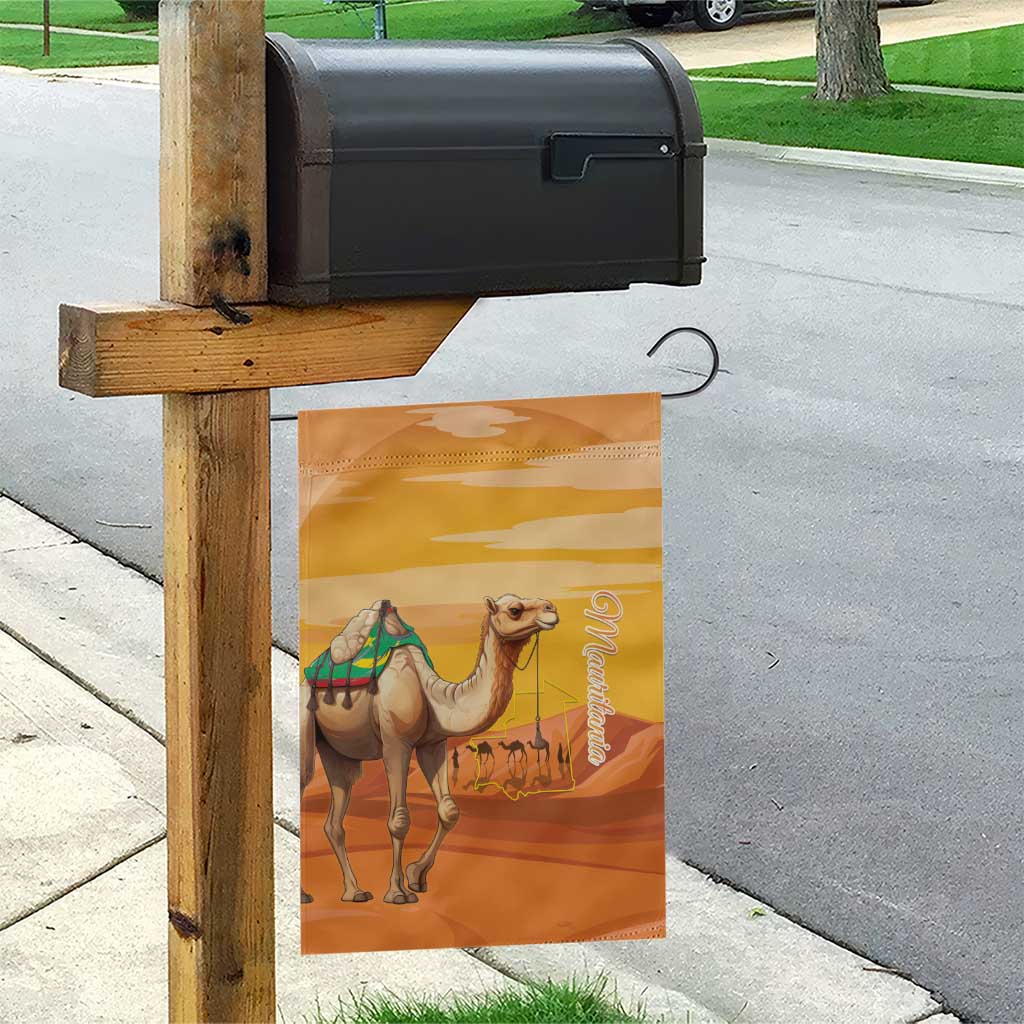 Mauritania Sahara Garden Flag Camel With Map - African Pride