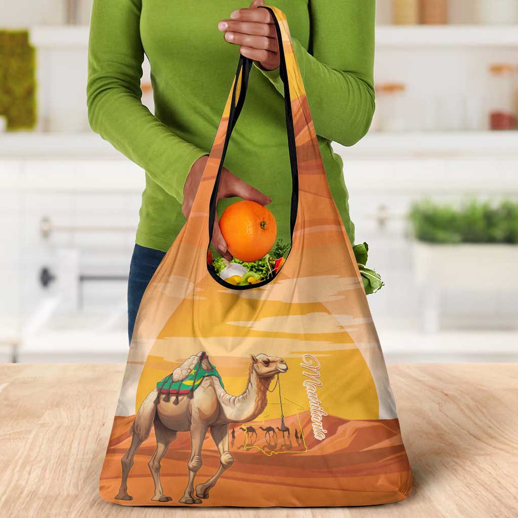 Mauritania Sahara Grocery Bag Camel With Map - African Pride