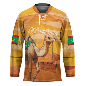Personalized Mauritania Sahara Hockey Jersey Camel With Map