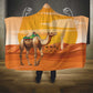 Mauritania Sahara Hooded Blanket Camel With Map - African Pride