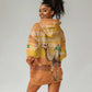 Mauritania Sahara Personalized Hoodie Dress Camel With Map - African Pride