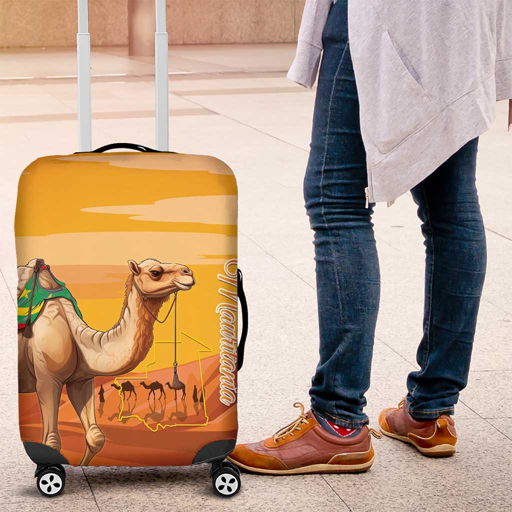 Mauritania Sahara Luggage Cover Camel With Map - African Pride