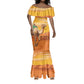 Mauritania Sahara Personalized Mermaid Dress Camel With Map - African Pride