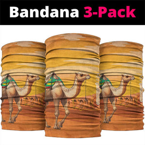 Mauritania Sahara Neck Gaiter Camel With Map - African Pride