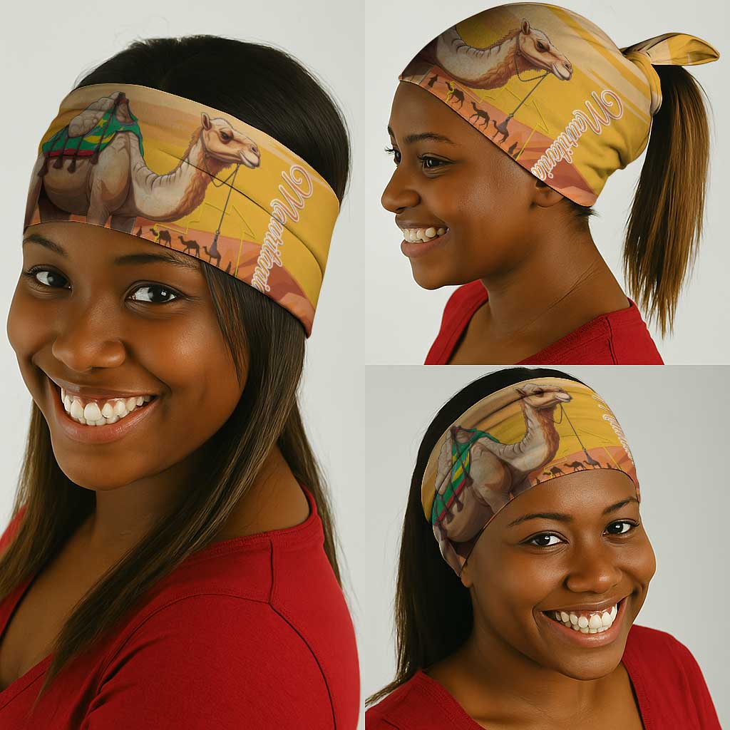 Mauritania Sahara Neck Gaiter Camel With Map - African Pride