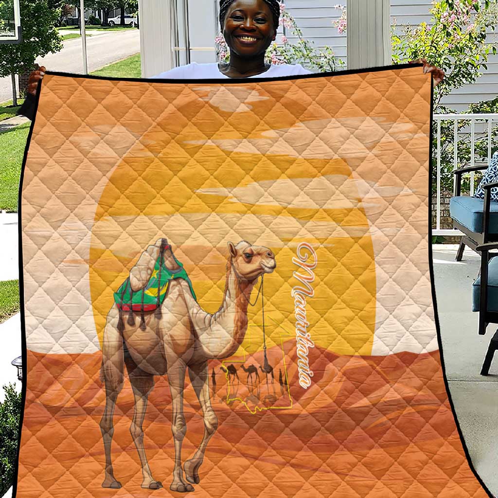 Mauritania Sahara Quilt Camel With Map - African Pride