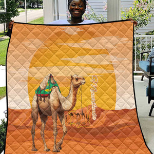 Mauritania Sahara Quilt Camel With Map - African Pride