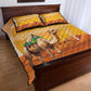 Mauritania Sahara Quilt Bed Set Camel With Map - African Pride