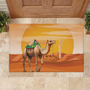 Mauritania Sahara Rubber Doormat Camel With Map - African Pride