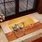 Mauritania Sahara Rubber Doormat Camel With Map - African Pride
