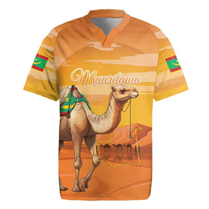 Mauritania Sahara Personalized Rugby Jersey Camel With Map - African Pride