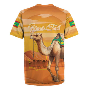 Mauritania Sahara Personalized Rugby Jersey Camel With Map - African Pride