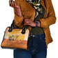 Mauritania Sahara Shoulder Handbag Camel With Map - African Pride