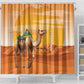 Mauritania Sahara Shower Curtain Camel With Map - African Pride