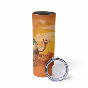 Mauritania Sahara Personalized Skinny Tumbler Camel With Map - African Pride