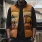 Personalized Mauritania Sahara Sleeveless Puffer Jacket Camel With Map