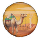Mauritania Sahara Spare Tire Cover Camel With Map - African Pride