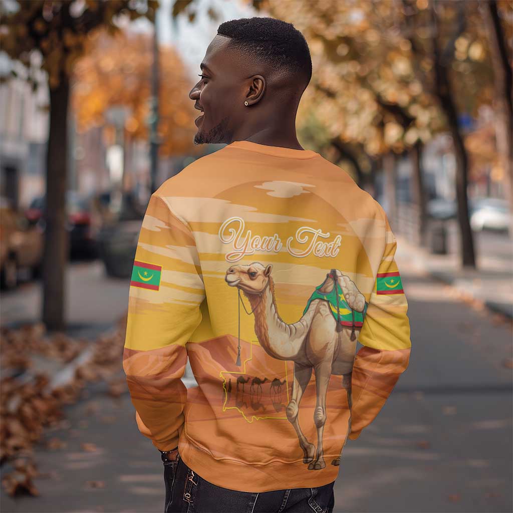 Mauritania Sahara Personalized Sweatshirt Camel With Map - African Pride