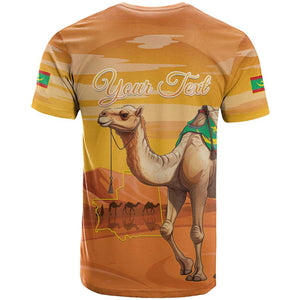 Mauritania Sahara Personalized T shirt Camel With Map - African Pride