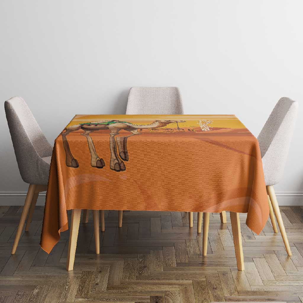 Mauritania Sahara Tablecloth Camel With Map - African Pride