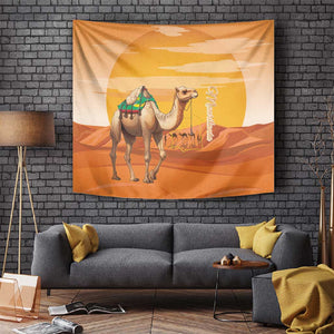 Mauritania Sahara Tapestry Camel With Map - African Pride