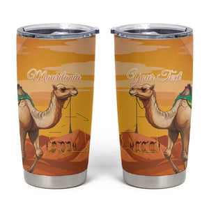 Mauritania Sahara Personalized Tumbler Cup Camel With Map - African Pride