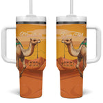 Mauritania Sahara Personalized Tumbler With Handle Camel With Map - African Pride