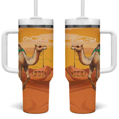 Mauritania Sahara Personalized Tumbler With Handle Camel With Map - African Pride