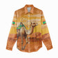 Mauritania Sahara Personalized Women Casual Shirt Camel With Map - African Pride