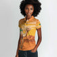 Mauritania Sahara Personalized Women Polo Shirt Camel With Map - African Pride