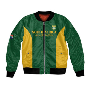 South Africa Hockey Custom Bomber Jacket Come On Ama Stokke Stokke - African Pride