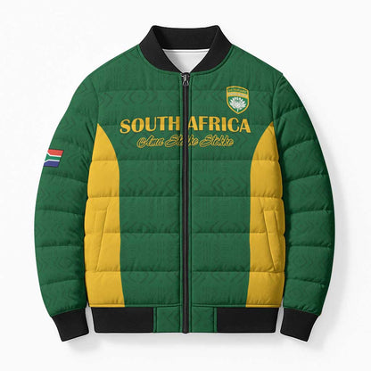 South Africa Hockey Custom Bomber Puffer Jacket Go Ama Stokke Stokke Go
