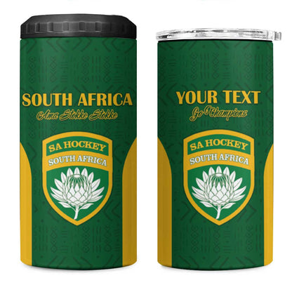 South Africa Hockey Custom 4 in 1 Can Cooler Tumbler Come On Ama Stokke Stokke - African Pride