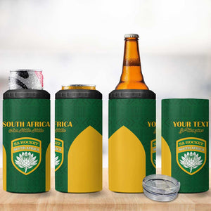 South Africa Hockey Custom 4 in 1 Can Cooler Tumbler Come On Ama Stokke Stokke - African Pride