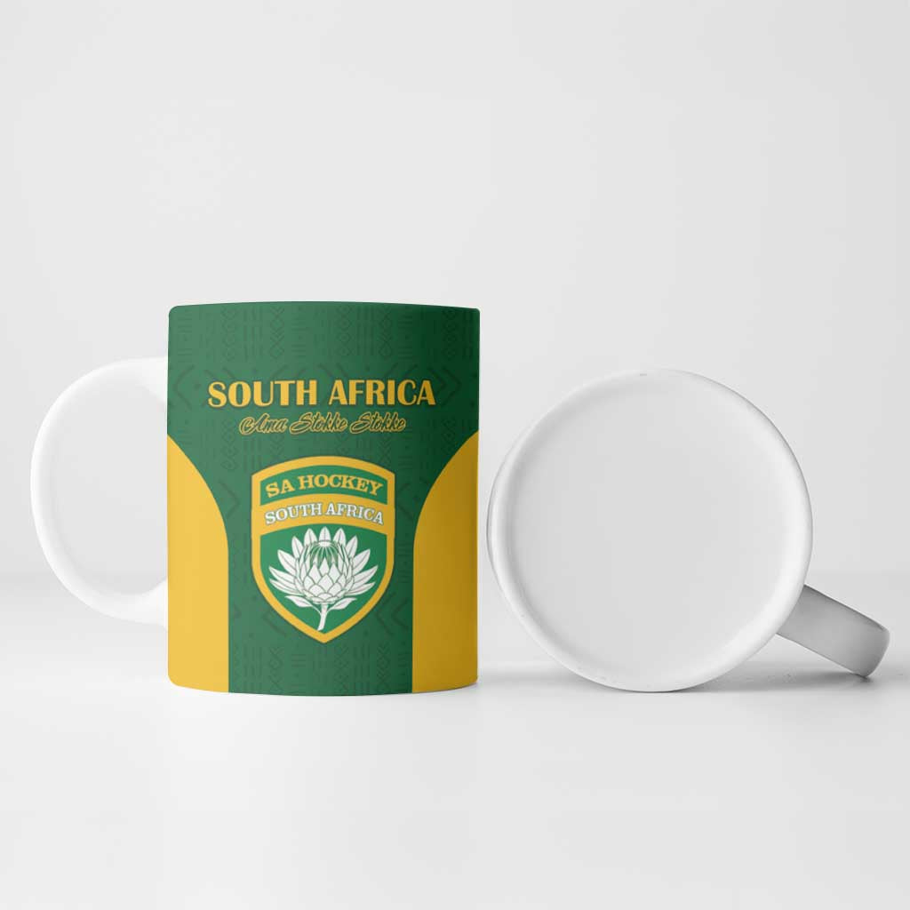 South Africa Hockey Custom Ceramic Mug Go Ama Stokke Stokke Go