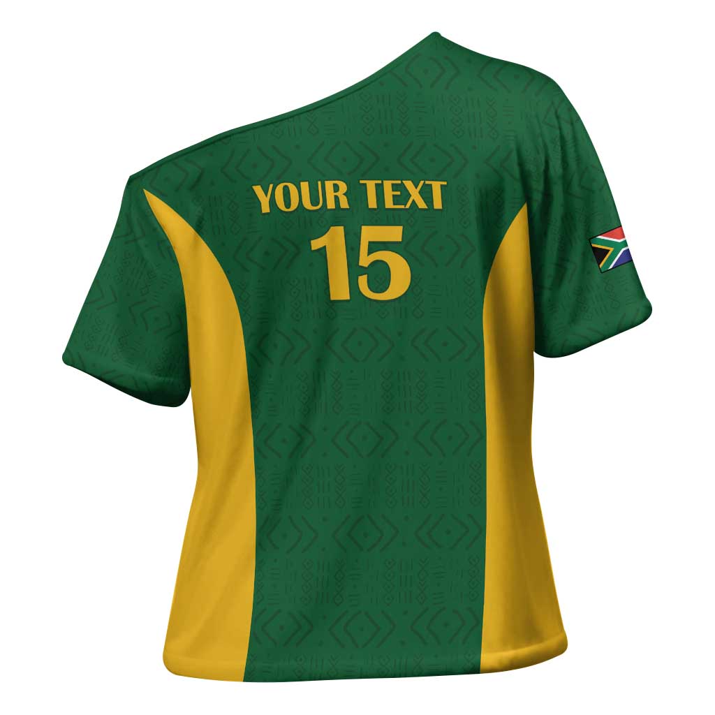 South Africa Hockey Custom Cross Shoulder Shirt Go Ama Stokke Stokke Go