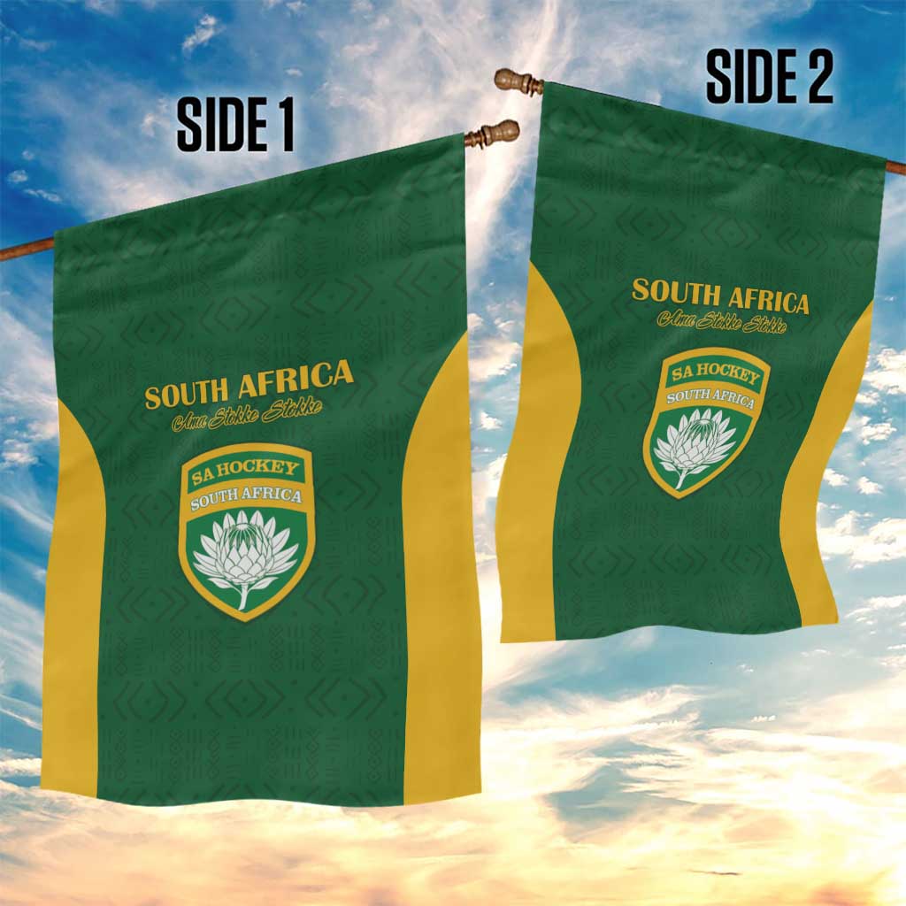 South Africa Hockey Garden Flag Come On Ama Stokke Stokke - African Pride