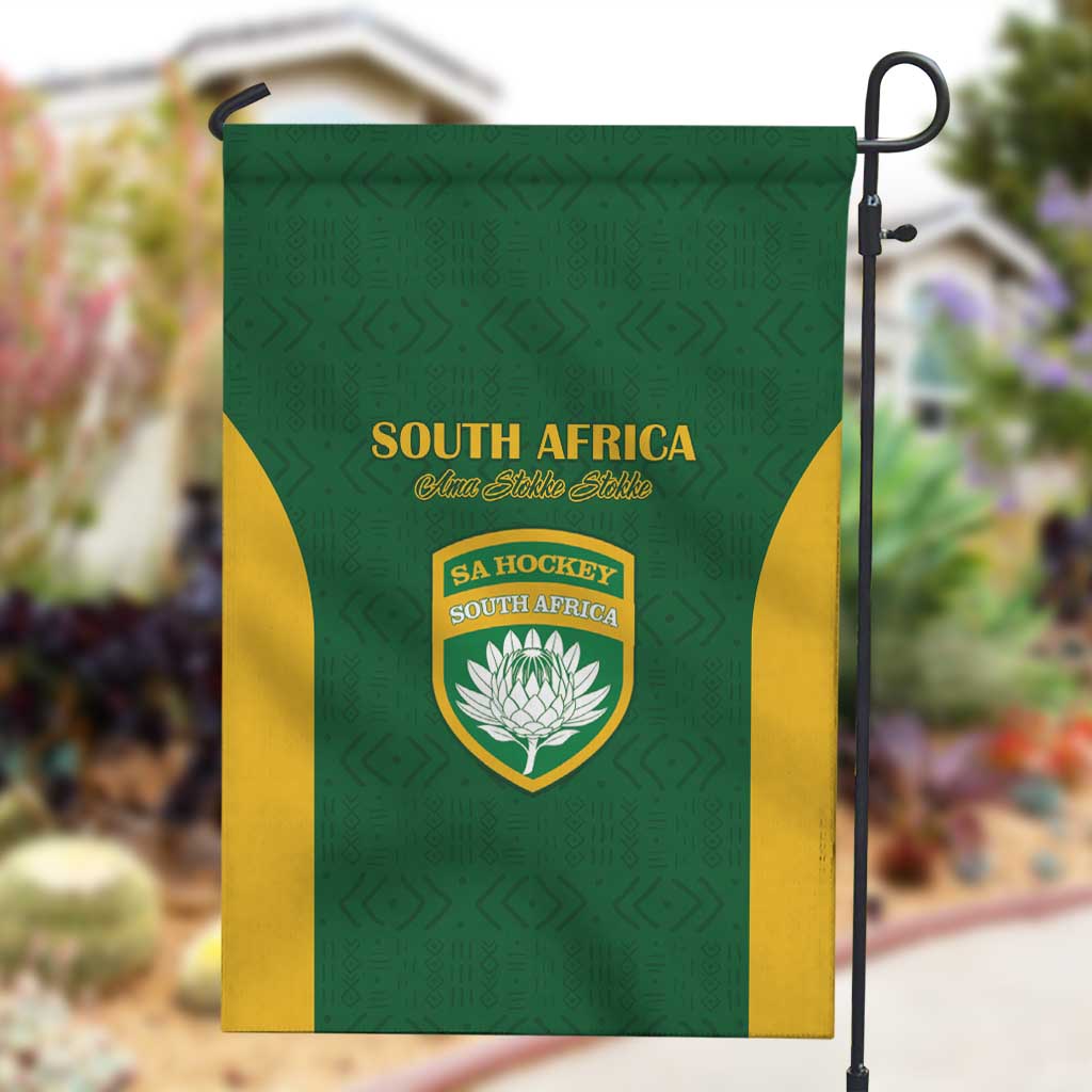 South Africa Hockey Garden Flag Come On Ama Stokke Stokke - African Pride