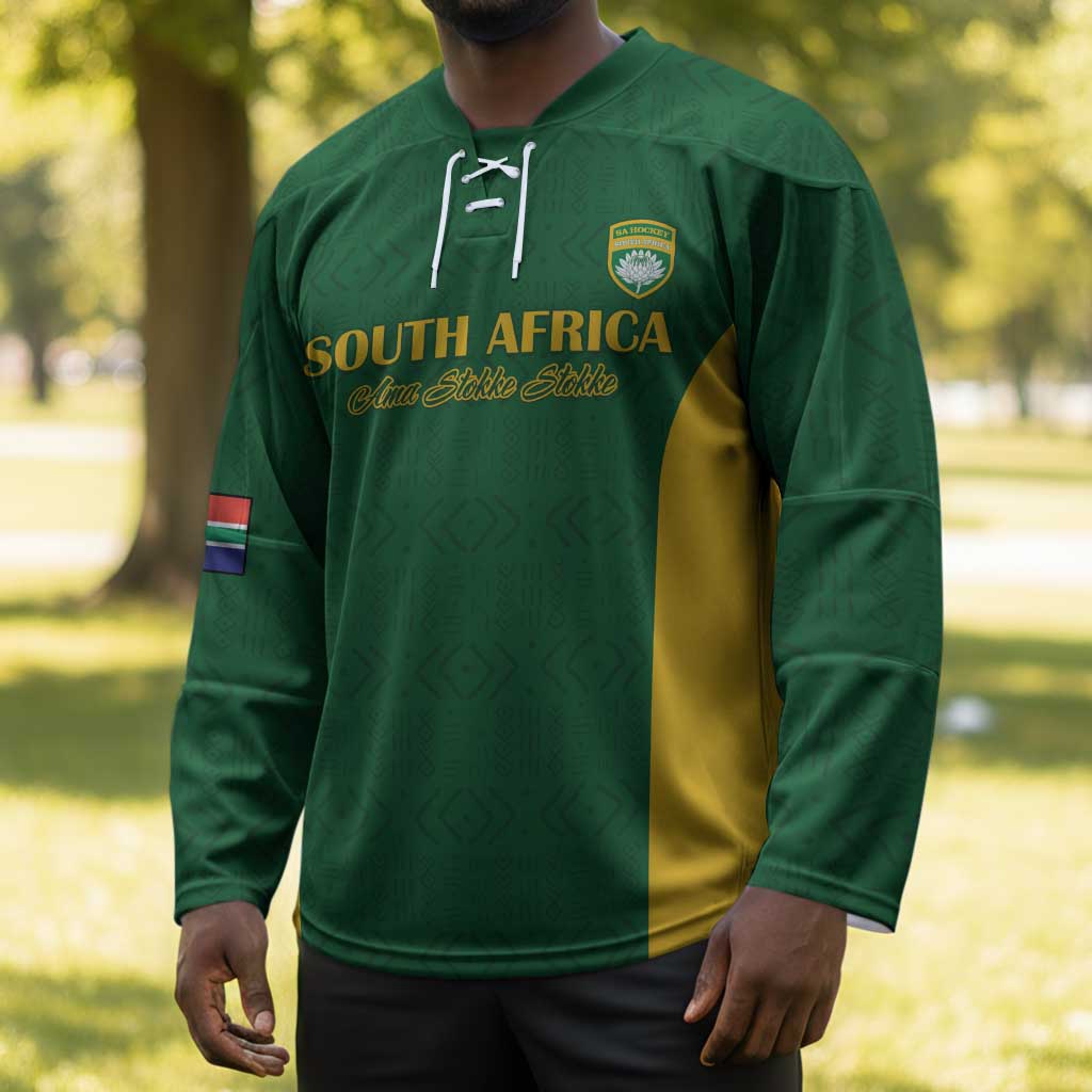 South Africa Hockey Custom Hockey Jersey Go Ama Stokke Stokke Go