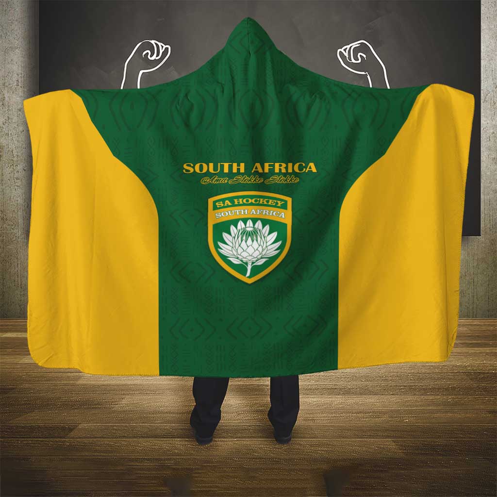 South Africa Hockey Hooded Blanket Come On Ama Stokke Stokke - African Pride