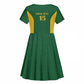 South Africa Hockey Custom Kid Short Sleeve Dress Come On Ama Stokke Stokke - African Pride