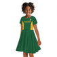 South Africa Hockey Custom Kid Short Sleeve Dress Come On Ama Stokke Stokke - African Pride